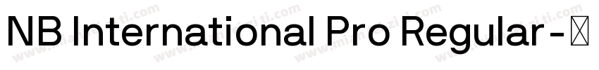 NB International Pro Regular字体转换